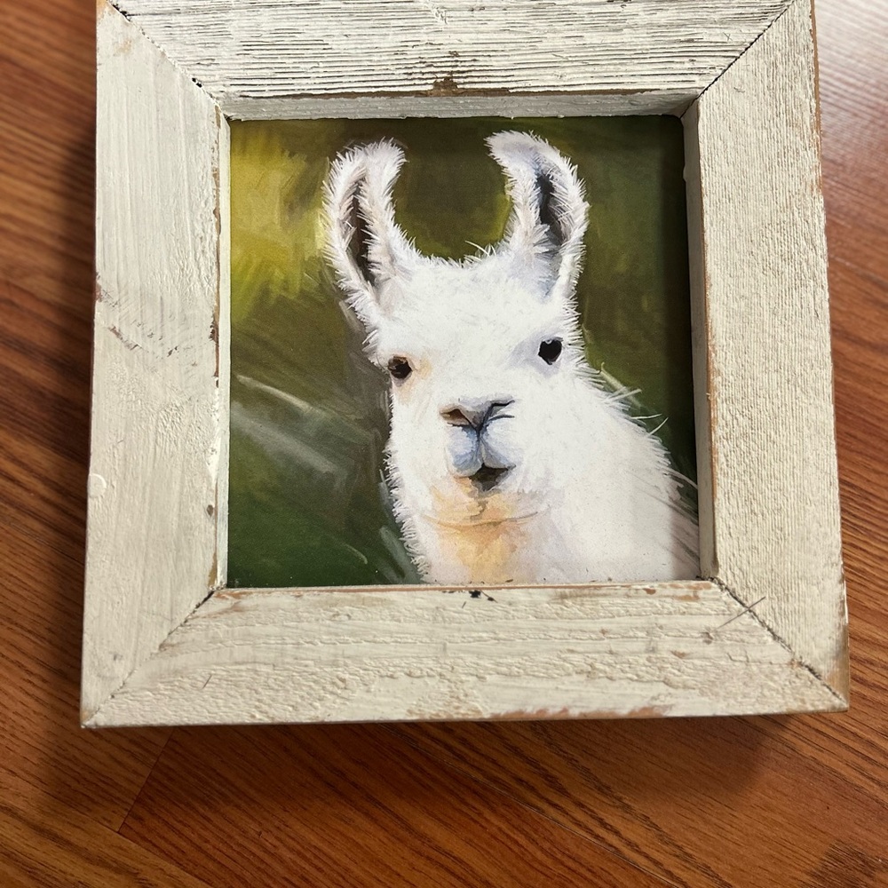 Framed Llama Art Print